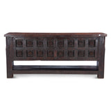 Finely Carved Wood Door Console Table with Bottom Shelf by Home Trends & Design at Eve Furniture