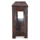 Finely Carved Wood Door Console Table with Bottom Shelf by Home Trends & Design at Eve Furniture