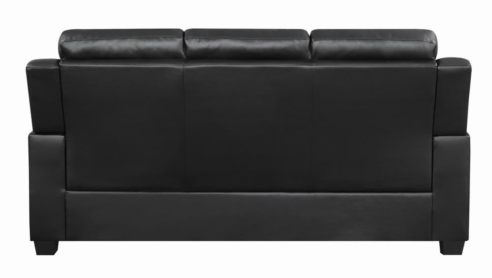 Finley Black Upholstered Padded Arm Tufted Living Room Set by Coaster at Eve Furniture