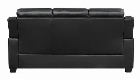Finley Black Upholstered Padded Arm Tufted Living Room Set by Coaster at Eve Furniture