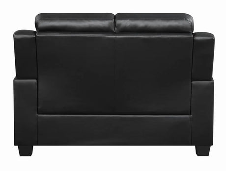 Finley Black Upholstered Padded Arm Tufted Living Room Set by Coaster at Eve Furniture