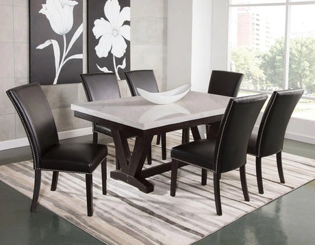 Finley Black PU Side Chair, Set of 2 by Steve Silver at Eve Furniture