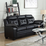 Finley Black Tufted Upholstered Sofa by Coaster at Eve Furniture