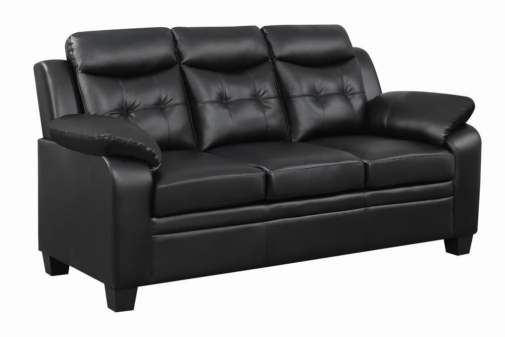 Finley Black Tufted Upholstered Sofa by Coaster at Eve Furniture