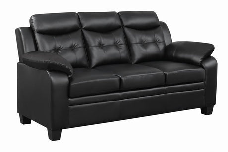 Finley Black Tufted Upholstered Sofa by Coaster at Eve Furniture