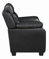 Finley Black Tufted Upholstered Sofa by Coaster at Eve Furniture