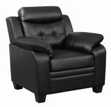 Finley Tufted Upholstered Chair Black by Coaster at Eve Furniture