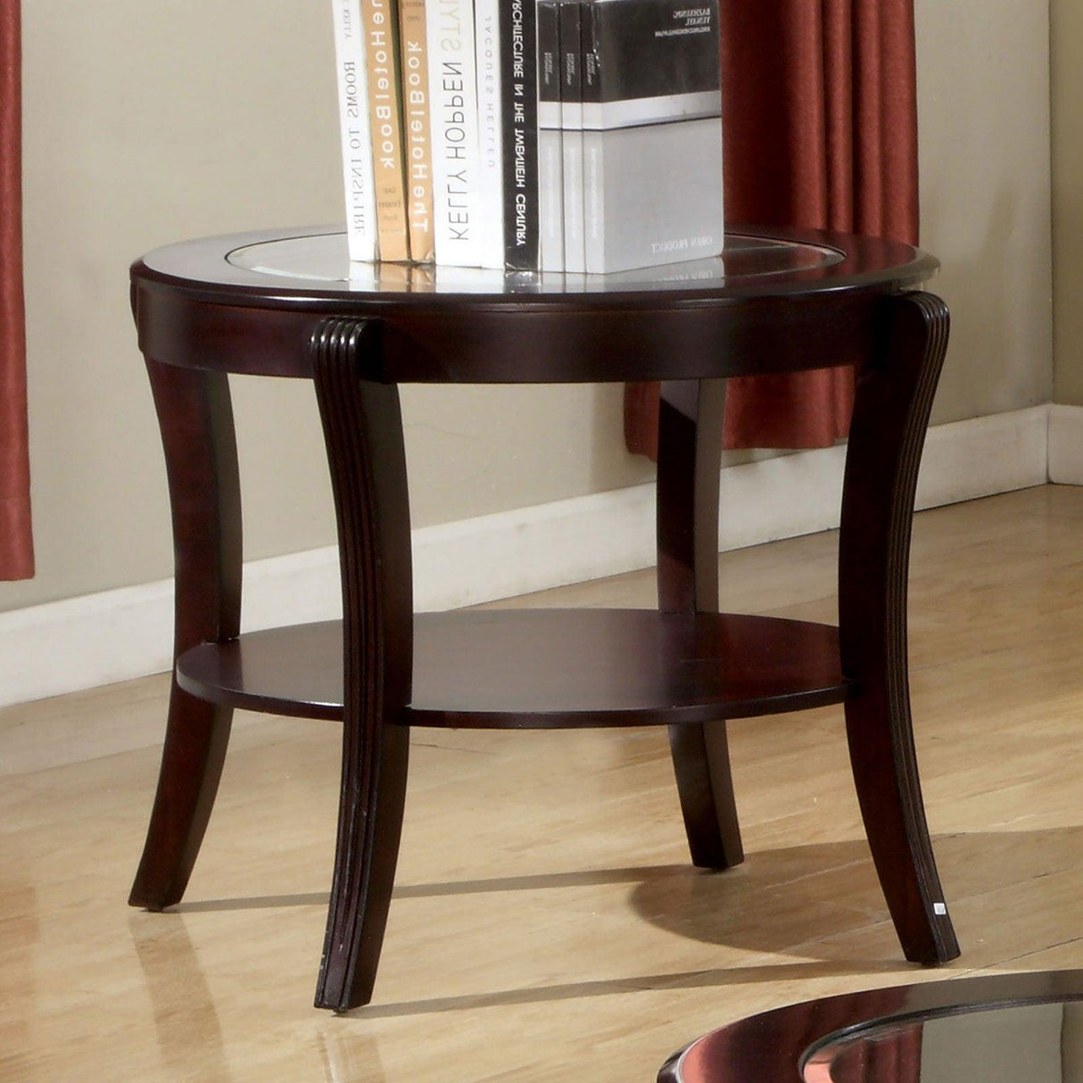 Finley Espresso End Table by Furniture of America at Eve Furniture