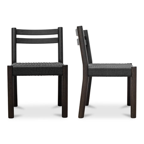 Finn Black Dining Chair (Set of 2) by MOES at Eve Furniture