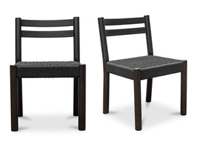Finn Black Dining Chair (Set of 2) by MOES at Eve Furniture