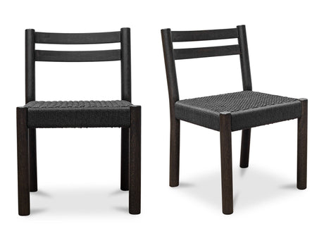 Finn Black Dining Chair (Set of 2) by MOES at Eve Furniture