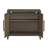 Finn Brown/White Two-Door Cabinet by Crestview at Eve Furniture