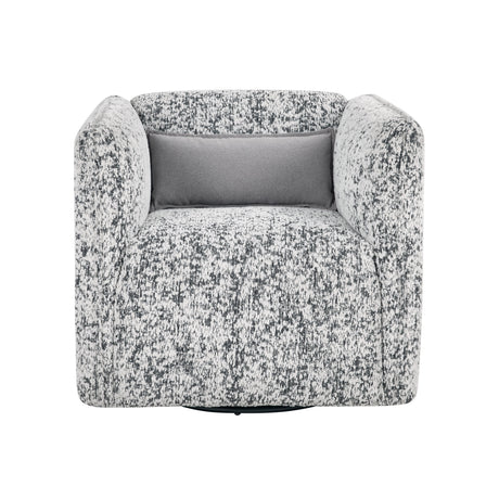 Finnegan Gray Swivel Chair by Homelegance at Eve Furniture