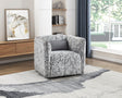 Finnegan Gray Swivel Chair by Homelegance at Eve Furniture