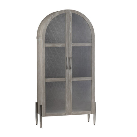 Finnley Brown/White Curio Cabinet by Crestview at Eve Furniture