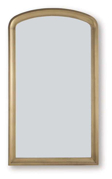 Fintan Gold Finish Floor Mirror by Ashley at Eve Furniture