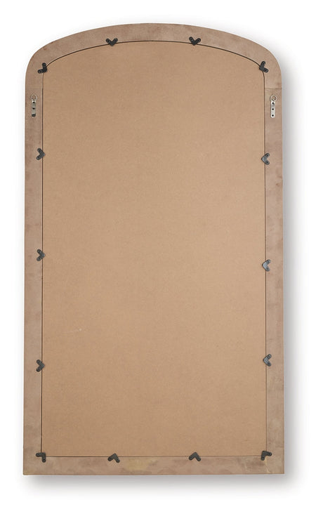 Fintan Gold Finish Floor Mirror by Ashley at Eve Furniture