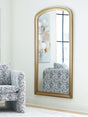 Fintan Gold Finish Floor Mirror by ASHLEY FURNITURE at Eve Furniture