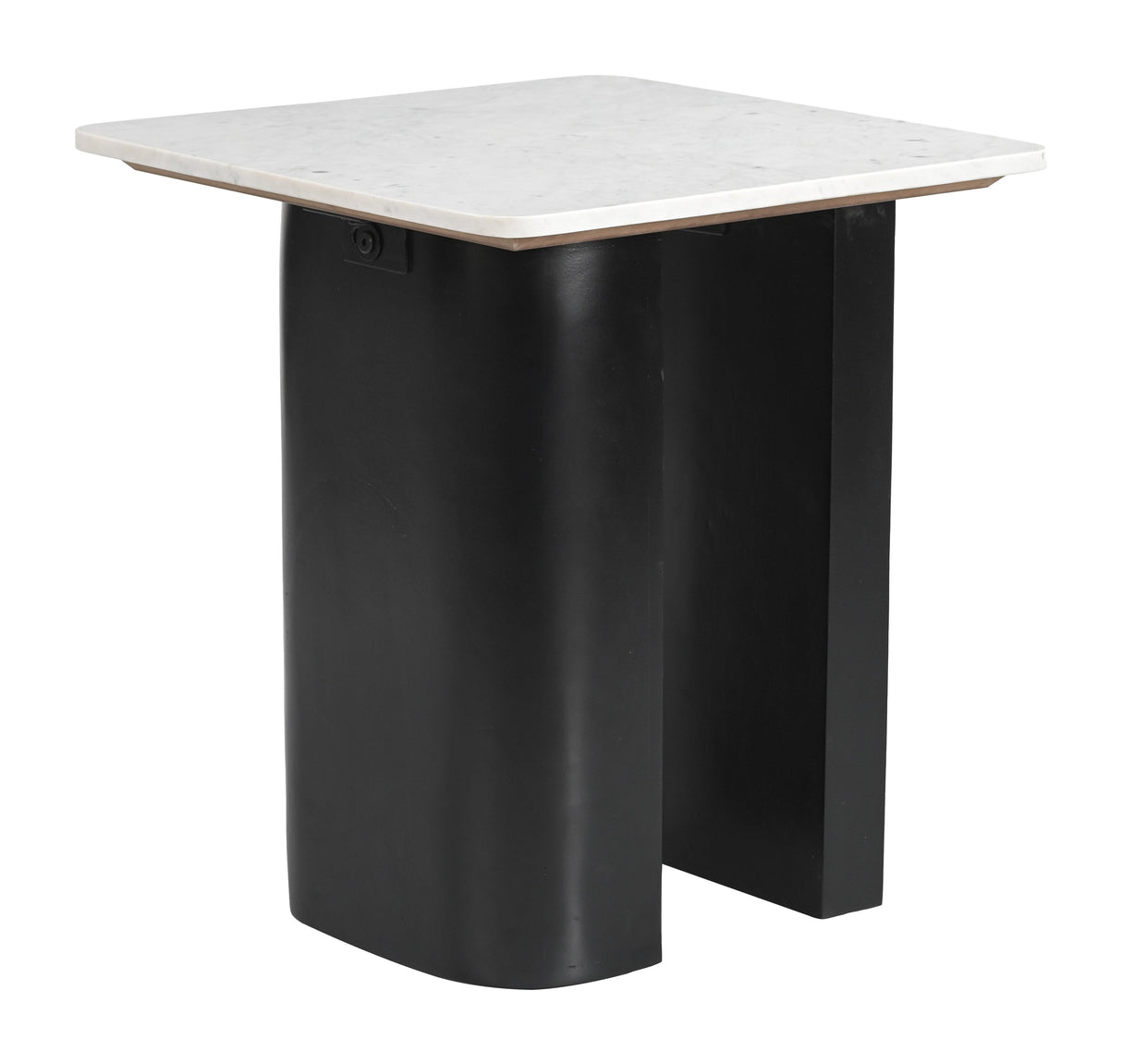 Fiora White & Black Side Table by Zuomod at Eve Furniture