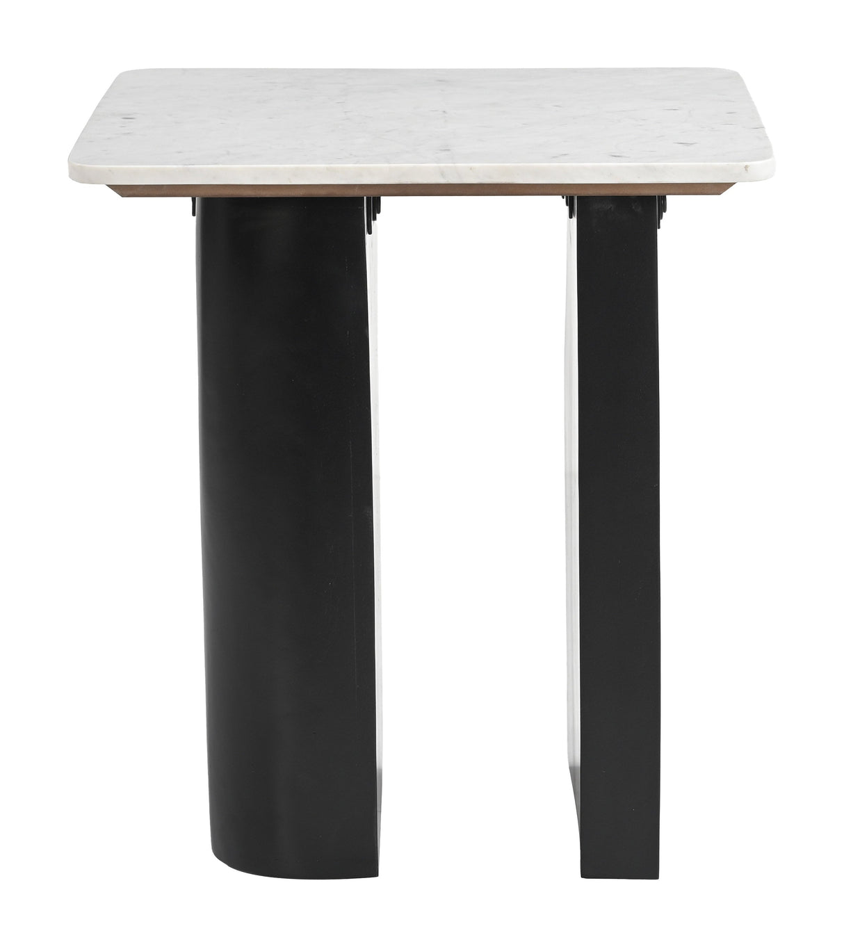 Fiora White & Black Side Table by Zuomod at Eve Furniture