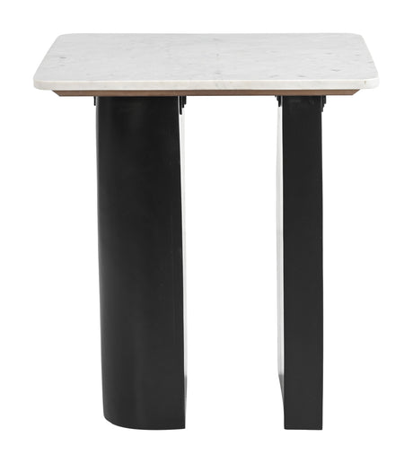 Fiora White & Black Side Table by Zuomod at Eve Furniture