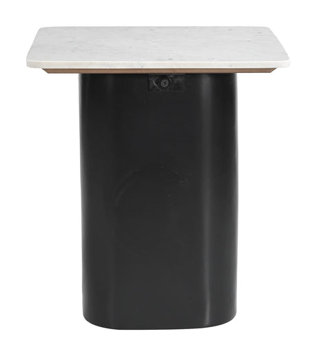Fiora White & Black Side Table by Zuomod at Eve Furniture