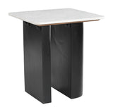 Fiora White & Black Side Table by Zuomod at Eve Furniture