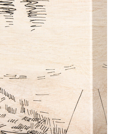 Fireside I by Mercana Studio a Hand Embellished Textured Canvas by Mercana at Eve Furniture