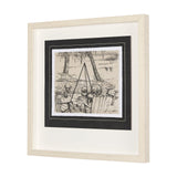 Fireside I by Mercana Studio a Hand Embellished Textured Framed Art Print Matted under Glass by Mercana at Eve Furniture
