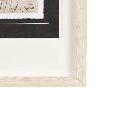Fireside I by Mercana Studio a Hand Embellished Textured Framed Art Print Matted under Glass by Mercana at Eve Furniture