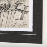 Fireside I by Mercana Studio a Hand Embellished Textured Framed Art Print Matted under Glass by Mercana at Eve Furniture