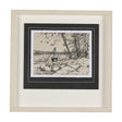 Fireside II by Mercana Studio a Hand Embellished Textured Framed Art Print Matted under Glass by Mercana at Eve Furniture