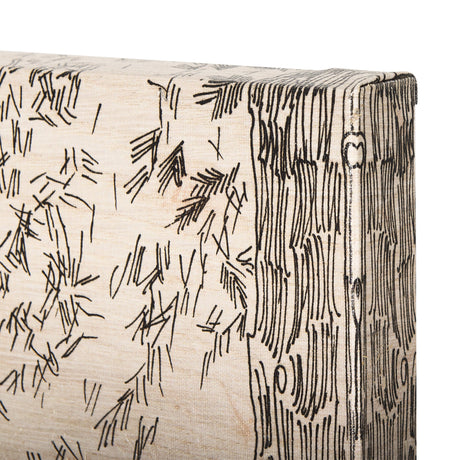 Fireside III by Mercana Studio a Hand Embellished Textured Canvas by Mercana at Eve Furniture