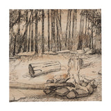 Fireside IV by Mercana Studio a Hand Embellished Textured Canvas by Mercana at Eve Furniture