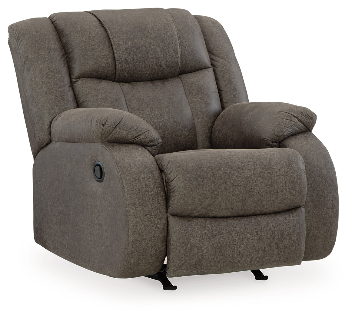 First Base Gunmetal Recliner