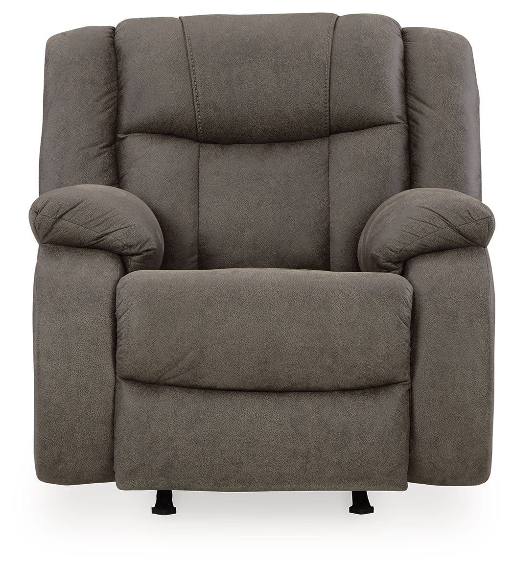 First Base Gunmetal Recliner