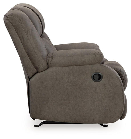 First Base Gunmetal Recliner by Ashley at Eve Furniture
