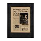First Man On The Moon by Vintage Collection Hand Embelished Framed Art Photo Matted under Glass by Mercana at Eve Furniture