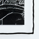 Fish Black by Mercana Studio a Hand Embellished Textured Framed Art Print Matted under Glass by Mercana at Eve Furniture
