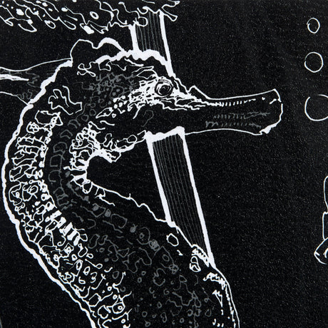Fish Black by Mercana Studio a Hand Embellished Textured Framed Art Print Matted under Glass by Mercana at Eve Furniture