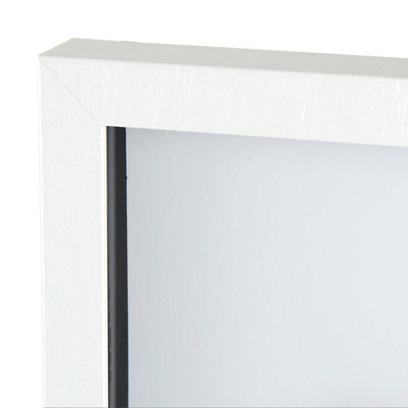 Fish White by Mercana Studio a Hand Embellished Textured Framed Art Print Matted under Glass by Mercana at Eve Furniture