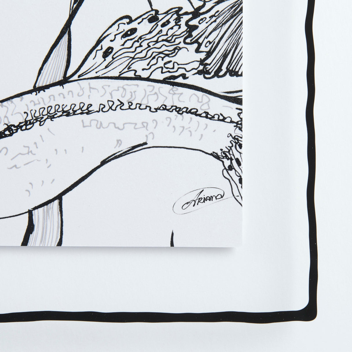 Fish White by Mercana Studio a Hand Embellished Textured Framed Art Print Matted under Glass by Mercana at Eve Furniture