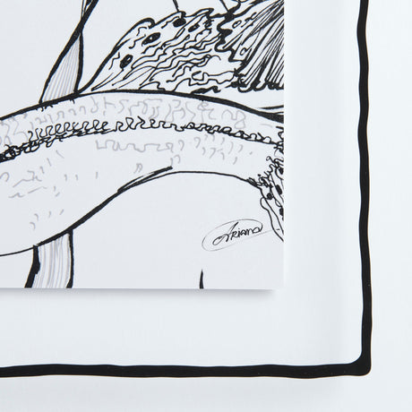 Fish White by Mercana Studio a Hand Embellished Textured Framed Art Print Matted under Glass by Mercana at Eve Furniture