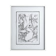 Fish White by Mercana Studio a Hand Embellished Textured Framed Art Print Matted under Glass by Mercana at Eve Furniture