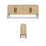 Fishbone Natural Sideboard by Moe's Home at Eve Furniture