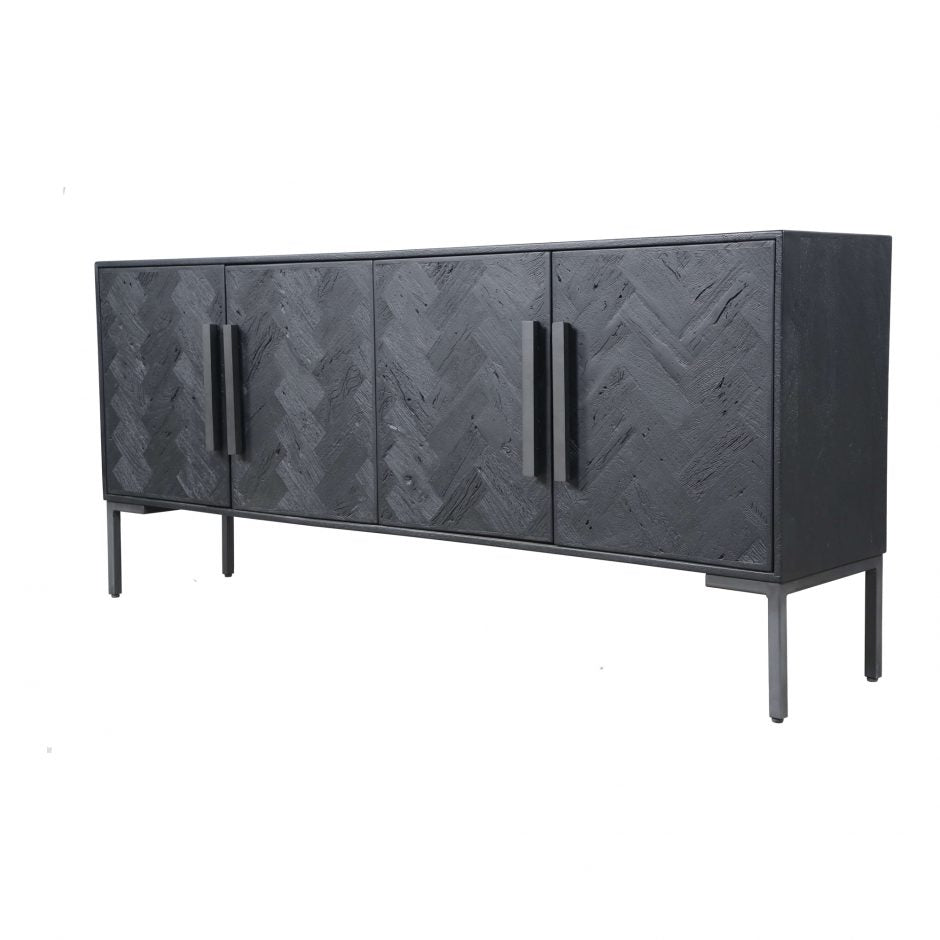 Fishbone Sideboard Black by Moe's Home at Eve Furniture