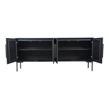 Fishbone Sideboard Black by Moe's Home at Eve Furniture
