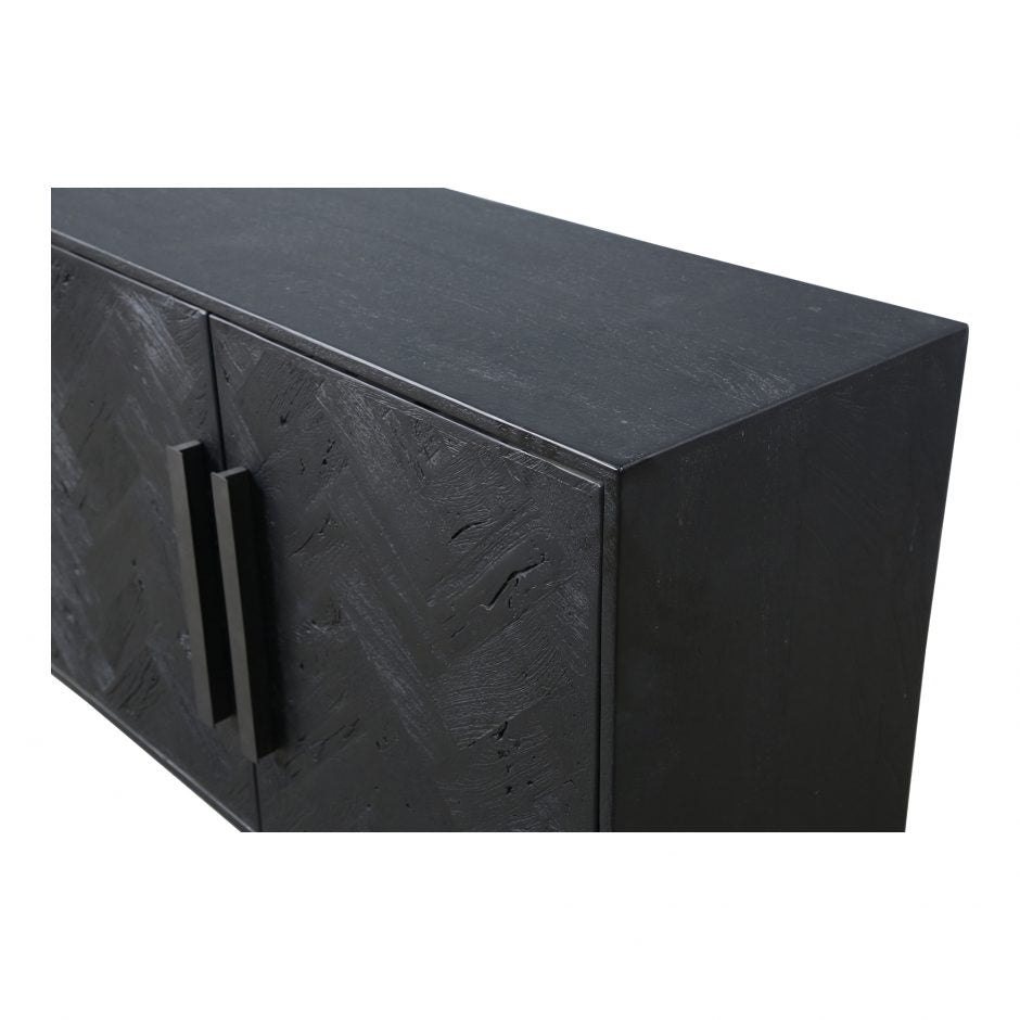 Fishbone Sideboard Black by Moe's Home at Eve Furniture