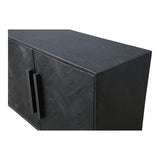 Fishbone Sideboard Black by Moe's Home at Eve Furniture