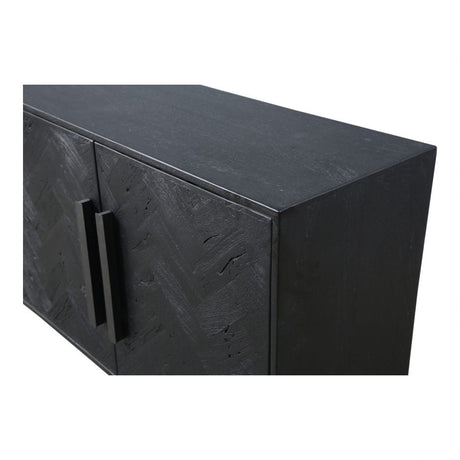 Fishbone Sideboard Black by Moe's Home at Eve Furniture